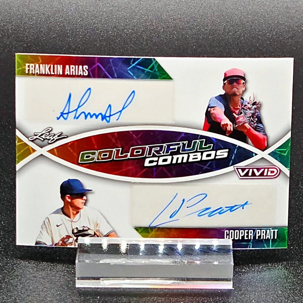 Franklin Arias Cooper Pratt 4/5 Colorful Combos Autos Brewers Red Sox Prospects